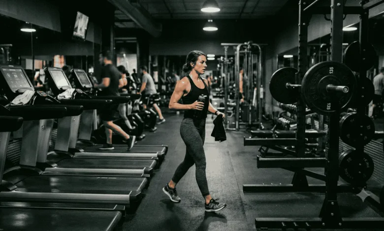 Does Cardio Kill Gains, Or Is That Just Gym Folklore 13 "Does cardio kill gains — gym photo showing transition from treadmill cardio session to barbell squat rack for resistance training"