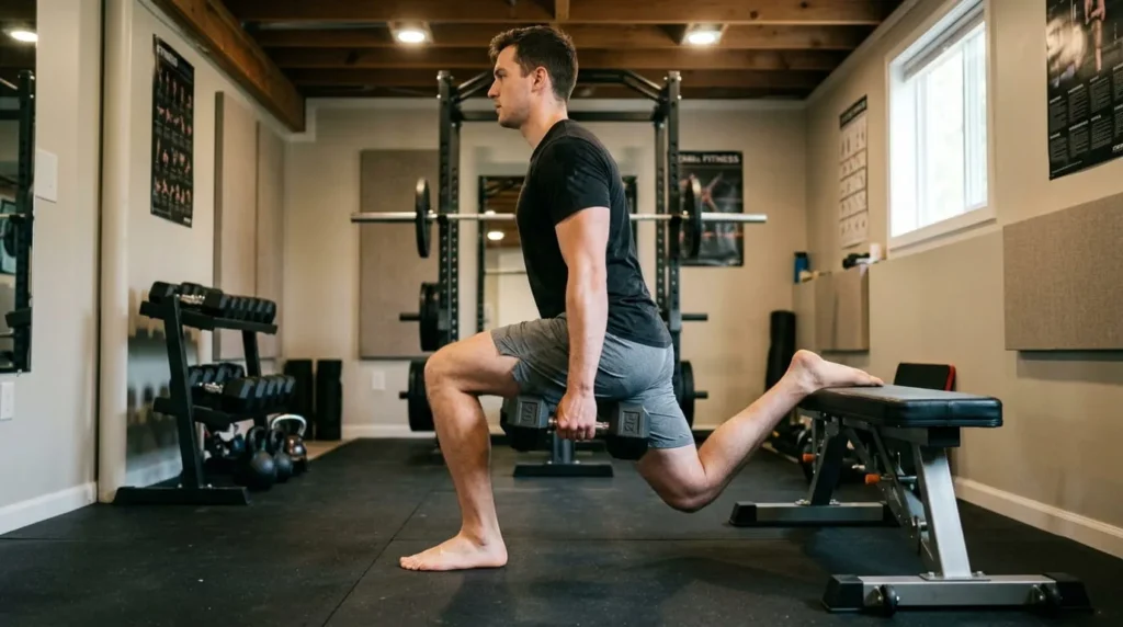 10 Gluteus Minimus Exercises for Stronger, More Stable Hips 16 Dumbbell Bulgarian split squat included in gluteus minimus exercises routine