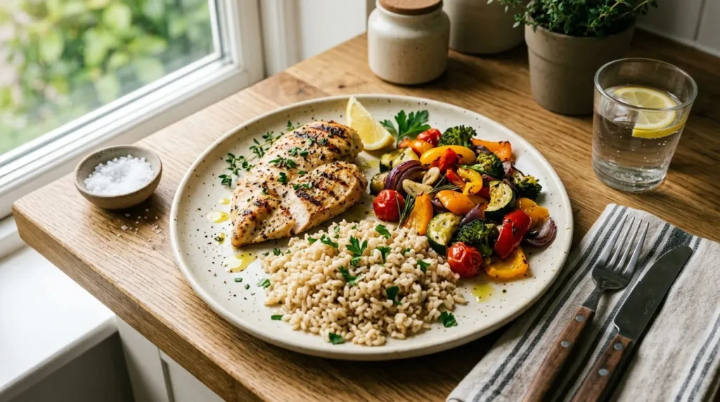 Balanced protein meal supporting fat loss results from a FUPA workout