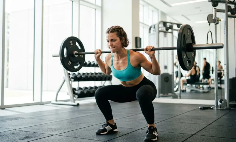 Athlete strength training as part of a plan for how to get lean fast